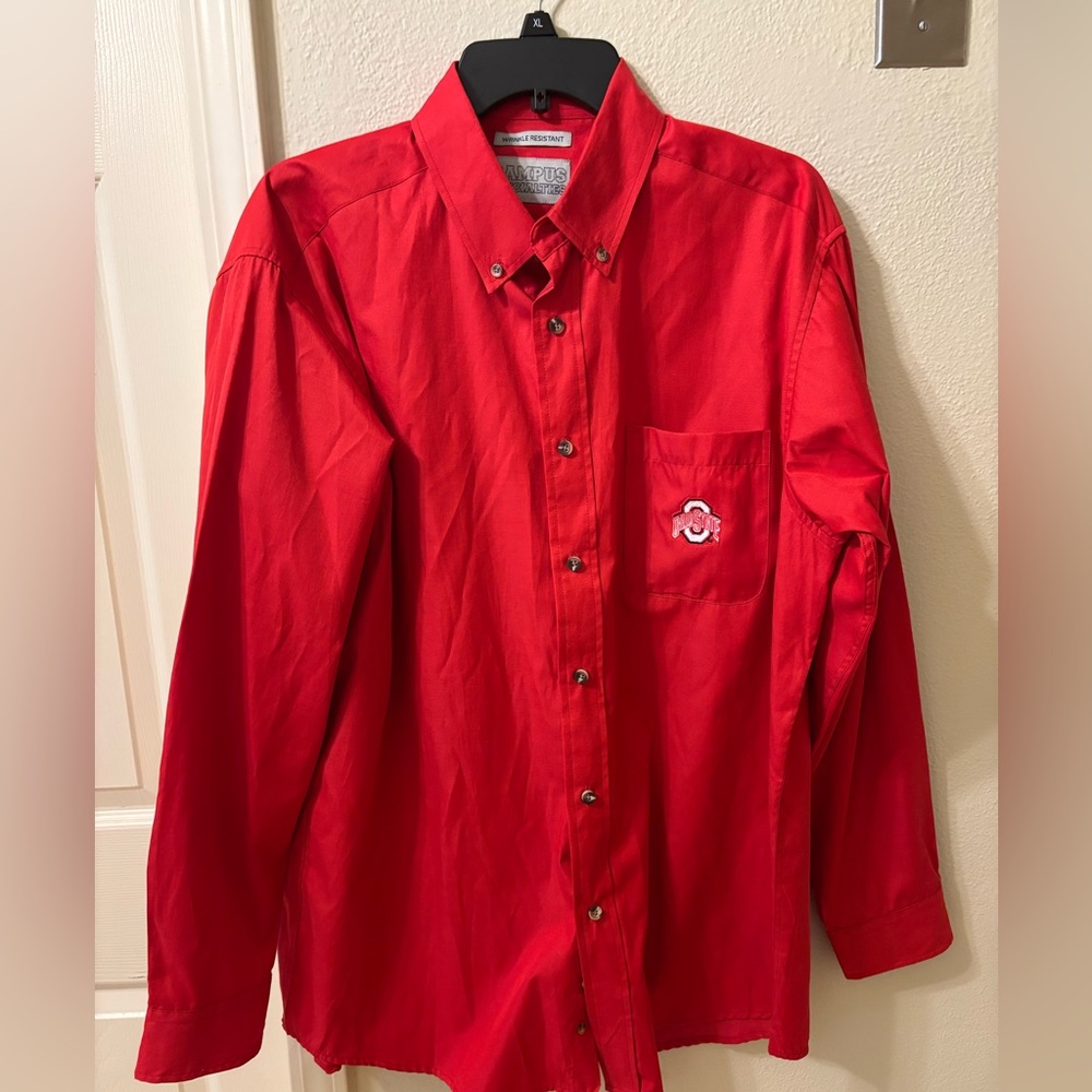 Vintage Campus Specialties Ohio State Buckeyes Button Down Sz Large